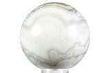 Polished Banded Sowbelly Agate Sphere - Colorado #371021-1